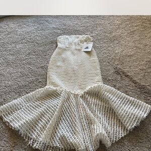 Chic White Textured Dress